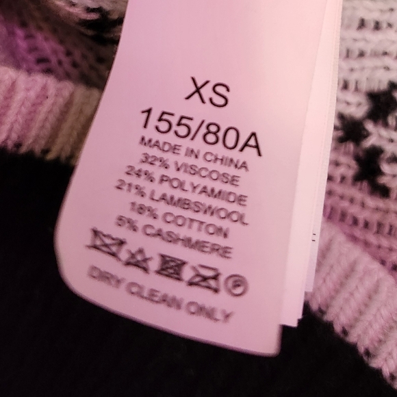 kate spade Black and White Penguin Crewneck Intarsia Sweater Sz XS - Picture 6 of 6